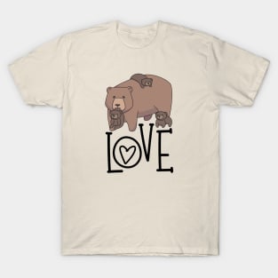 Mom Bear Love Baby Bear Cub T-Shirt